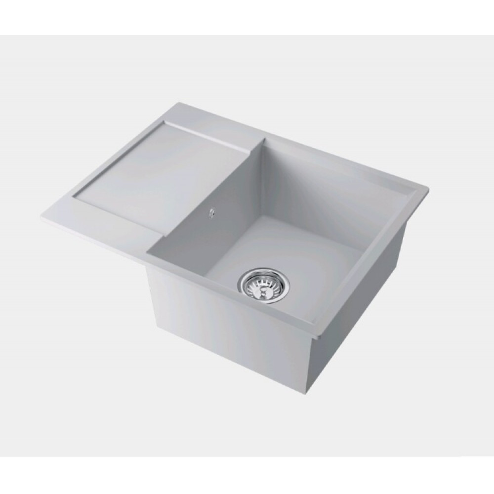 Мойка, Omoikiri, Daisen, шгв 650*510*215, отверстия для смесителя-отсутствуют, цвет-белый