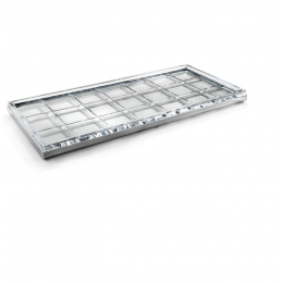 Лоток, 3SC, Palace, настольный, шгв 340*155*20, цвет-никель сатинированный черный матовый