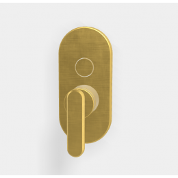 Смеситель для душа, Fima Carlo Frattini, Park Lane, на 2 потребителя, цвет-золото брашированное