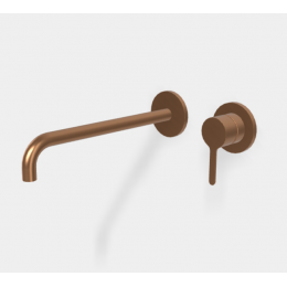 Смеситель для раковины, Fima Carlo Frattini, Snap, цвет-бронза брашированная янтарная