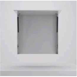 Зеркальный шкаф, Nofer, для встроенных модулей серии MUMO, шгв 1000*263*900, цвет корпуса-белый