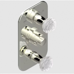 Смеситель для душа, THG, Camélia Clear crystal, цвет-никель