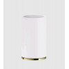 Стакан, Gessi, Inciso, шгв 75*75*127, цвет-белый/Brass PVD