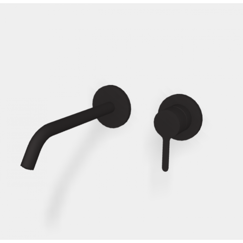 Смеситель для раковины, Fima Carlo Frattini, Snap, цвет-чёрный матовый