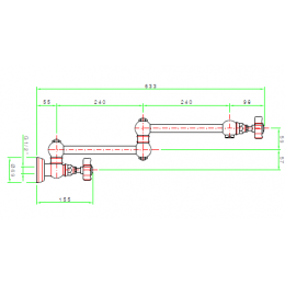 Кран для воды, Nicolazzi, El Capitan, цвет-Bronzed Plated
