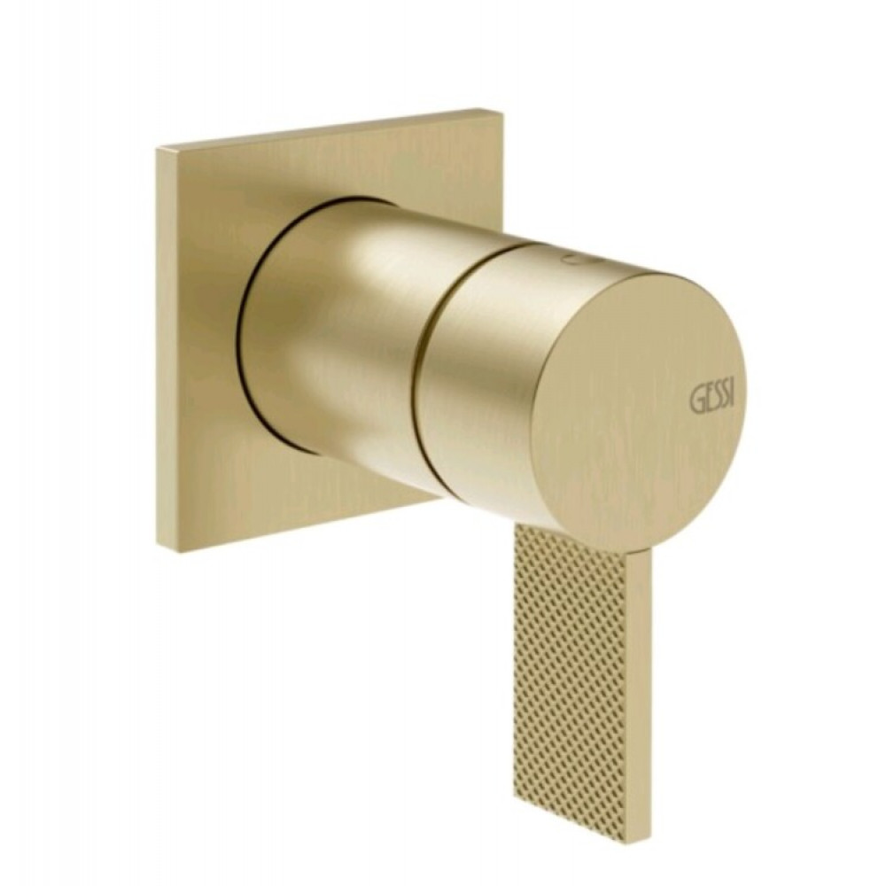 Смеситель для душа, Gessi, Inverso Diamantato, на 1 потребитель, цвет-Brushed Brass PVD (старый арт. 73619/727)