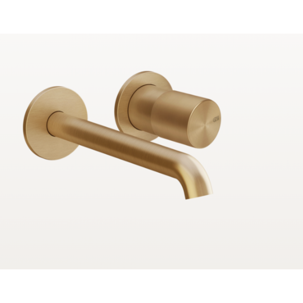 Смеситель для раковины, Gessi, Habito Unito, цвет-Warm Bronze Brushed PVD