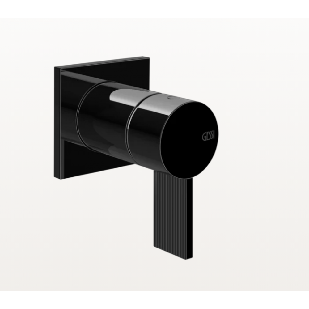 Смеситель для душа, Gessi, Inverso Rigato, на 1 потребитель, цвет-Black Metal PVD