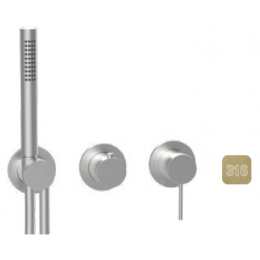 Смеситель для душа, Almar, 316 Stainless Steel, на 2/3 потребителя, цвет-High Brass Brushed PVD (Товар заказной, возврату не подлежит)