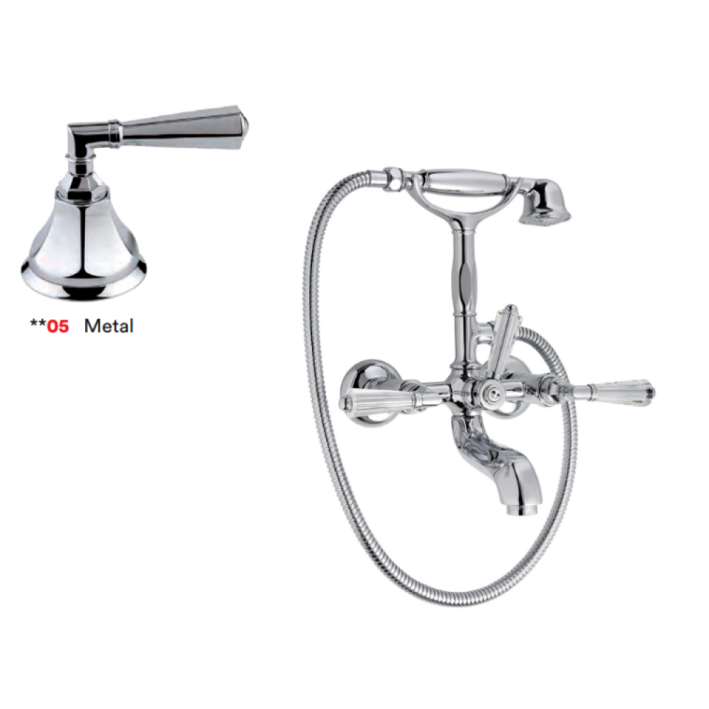 Смеситель для ванны и душа, Nicolazzi, Teide Metal, цвет-Bronze Plated