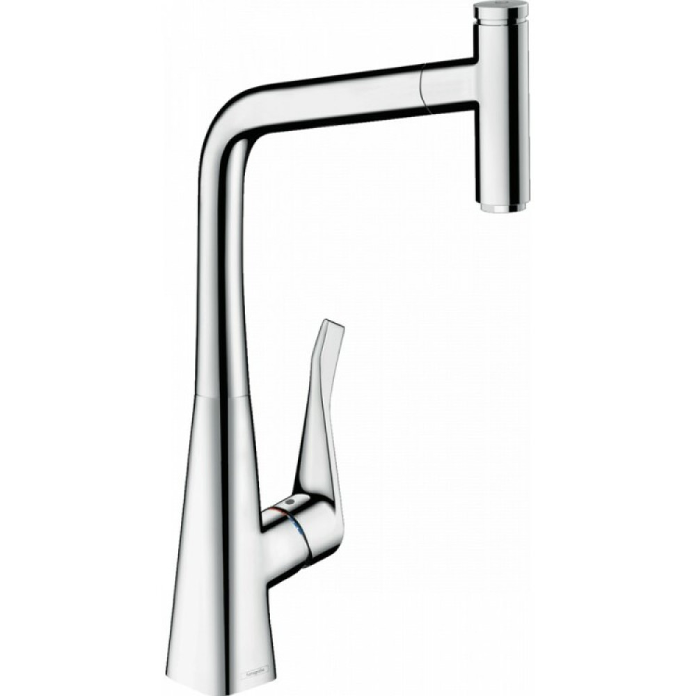 Смеситель для кухни, Hansgrohe, Metris Select M71, Eco, sBox, цвет-хром
