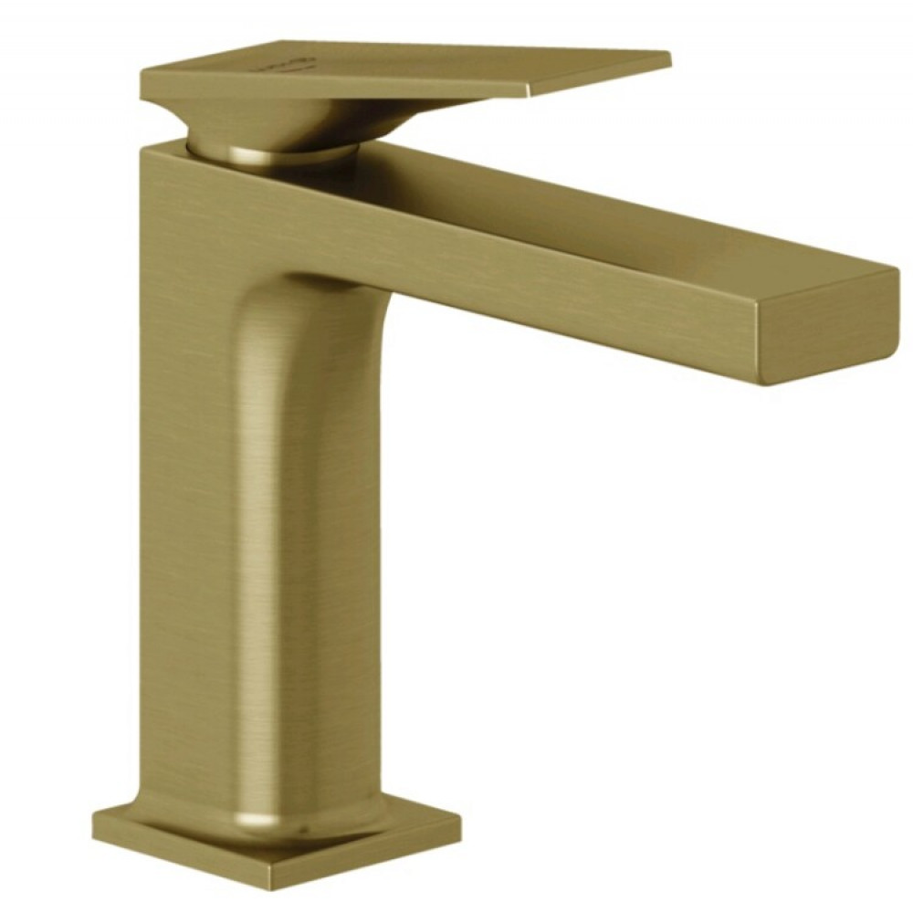 Смеситель для раковины, Kludi, DECUS, EcoPlus, цвет-Brushed Gold