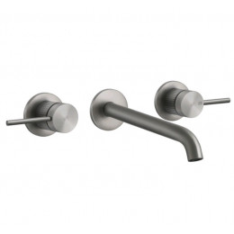 Смеситель для раковины, Gessi, 316 Meccanica, цвет-Steel Brushed