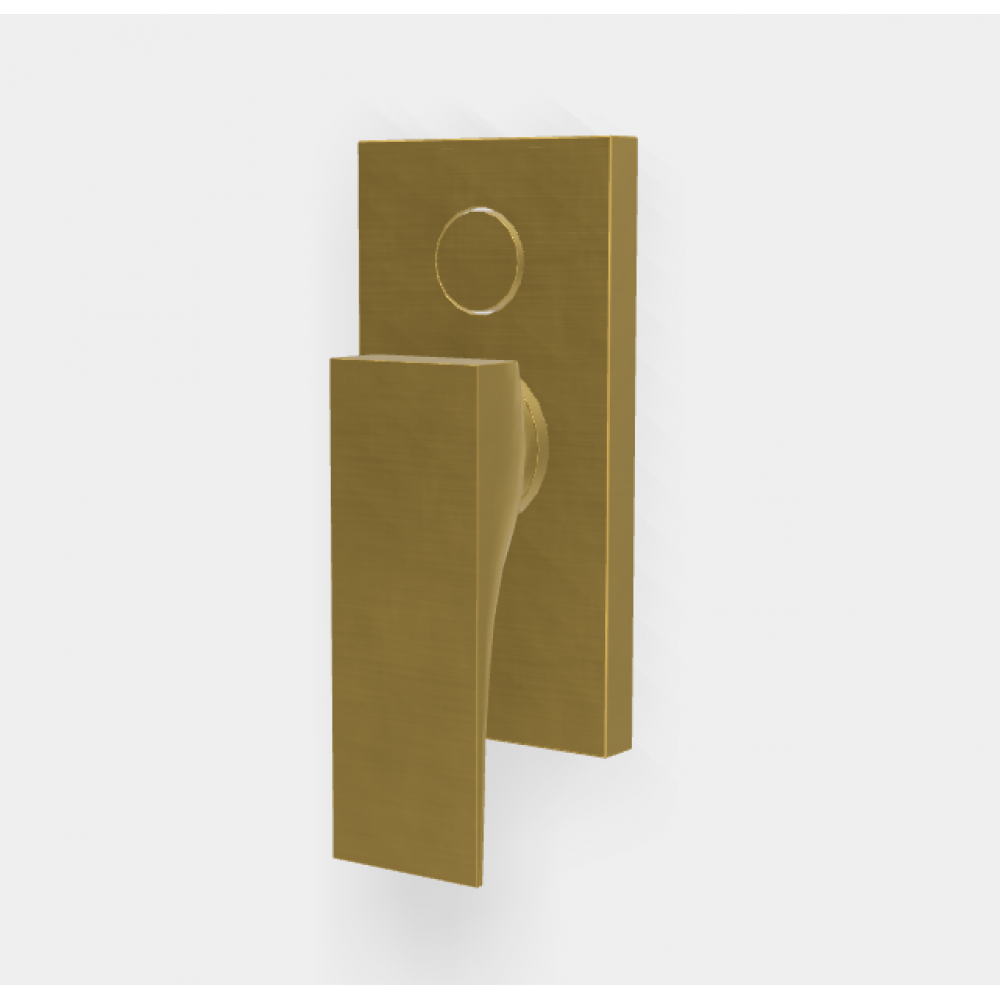 Смеситель для душа, Fima Carlo Frattini, Zeta, на 2 потребителя, цвет-золото брашированное