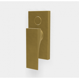 Смеситель для душа, Fima Carlo Frattini, Zeta, на 2 потребителя, цвет-золото брашированное