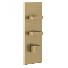 Смеситель для душа, Gessi, на 2 потребителя, цвет-Warm Bronze Brushed PVD (старый арт. 43024/726)