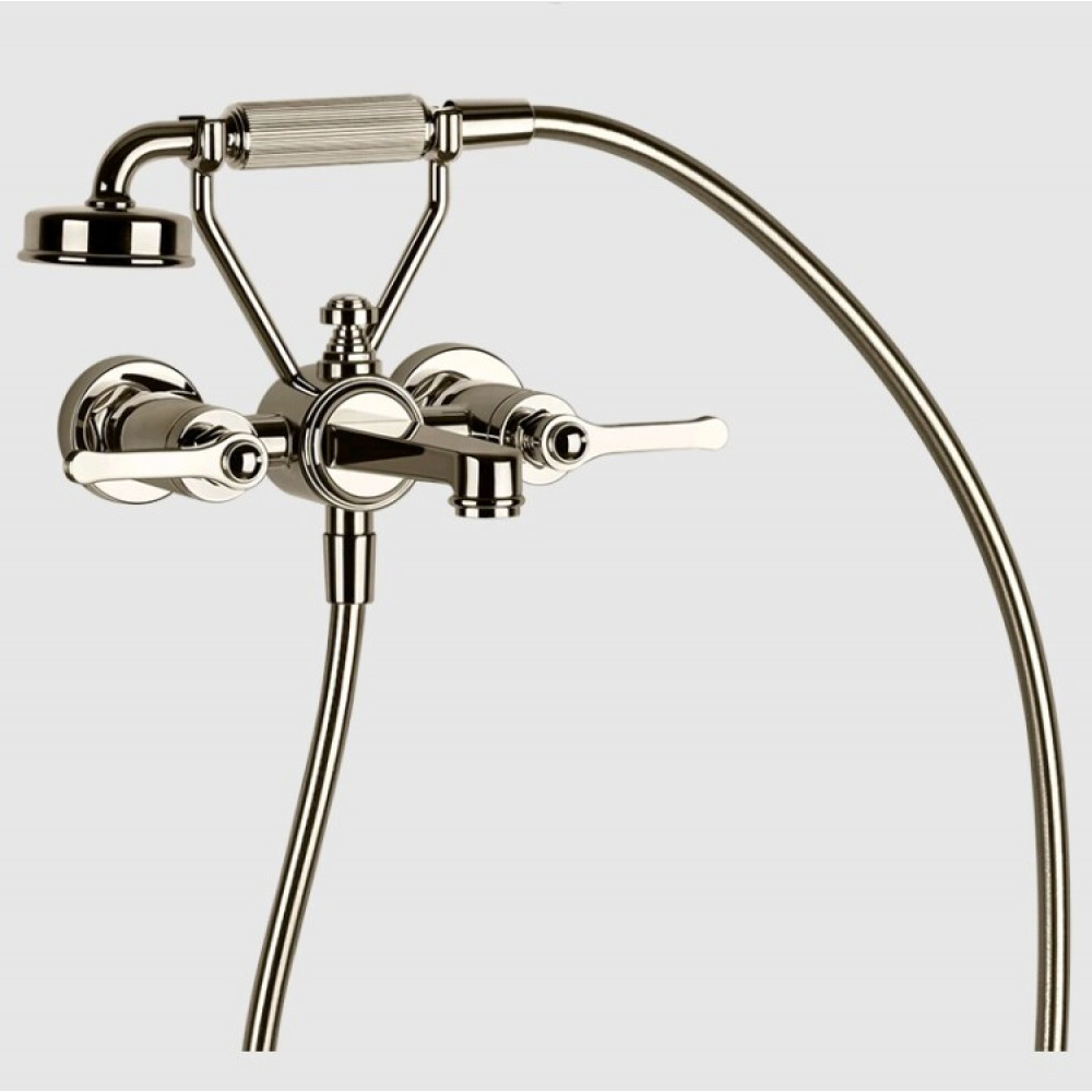 Смеситель для ванны и душа, Gessi, VENTI20, цвет-Nickel PVD