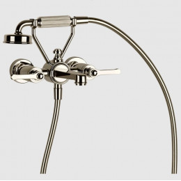 Смеситель для ванны и душа, Gessi, VENTI20, цвет-Nickel PVD