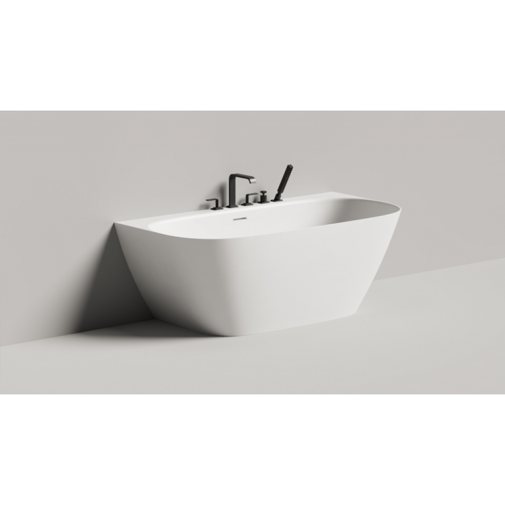 Ванна, Salini, Sofia Wall, шгв 1600*800*590, цвет внутри и снаружи-RAL 9011 matt