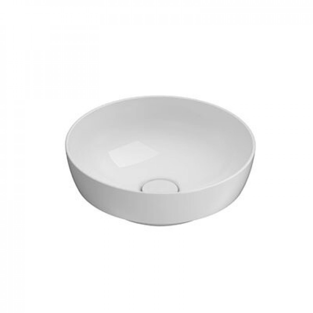 Раковина, Globo, T-EDGE, шгв 370*370*140, отверстия для смесителя-отсутствуют, CERASLIDE, BATAFORM, цвет-белый