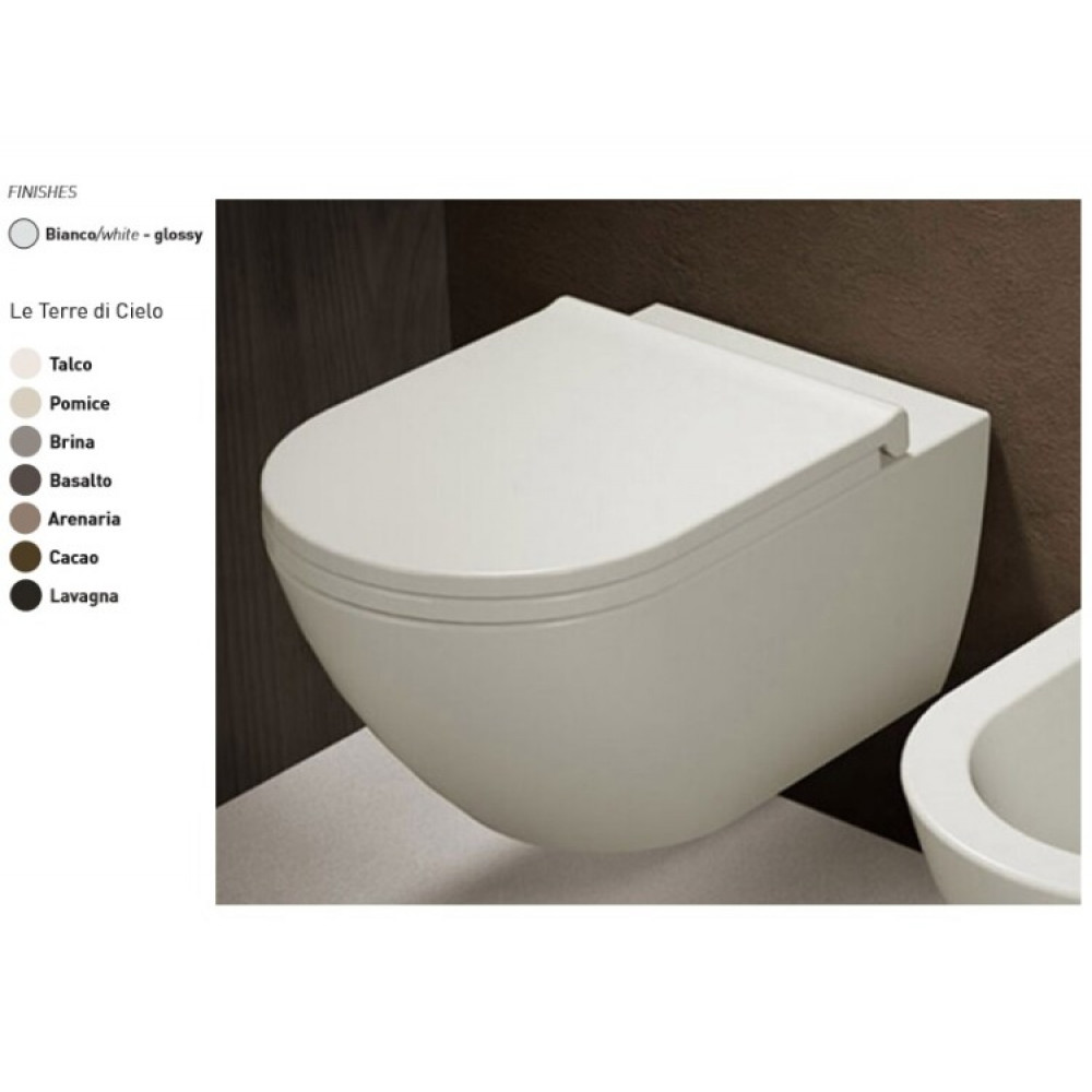 Унитаз, CIELO, Enjoy, подвесной, шгв 350*530*265, цвет-Brina