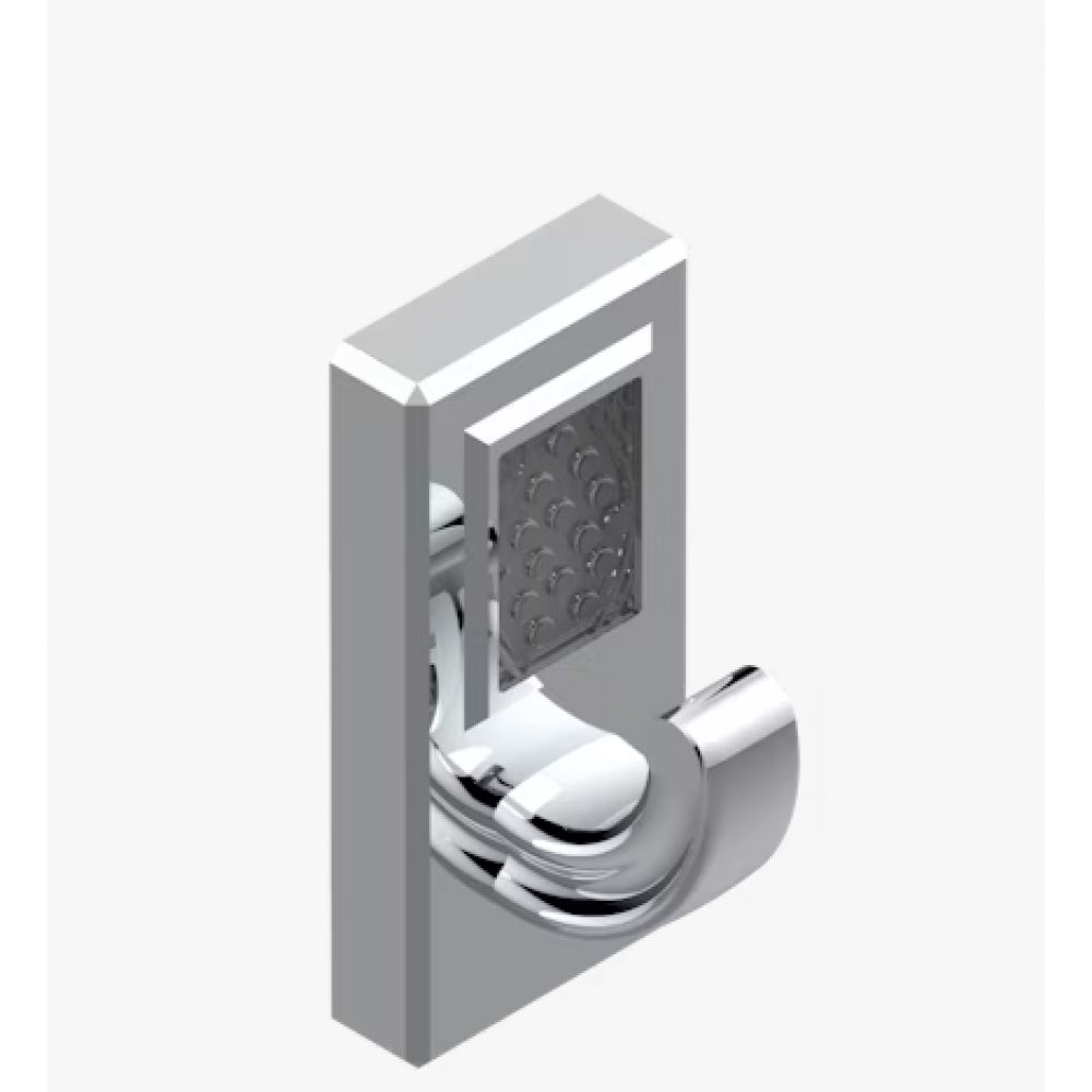 Крючок, THG, Metropolis Clear crystal with lever, шгв 45*45*95, цвет-никель