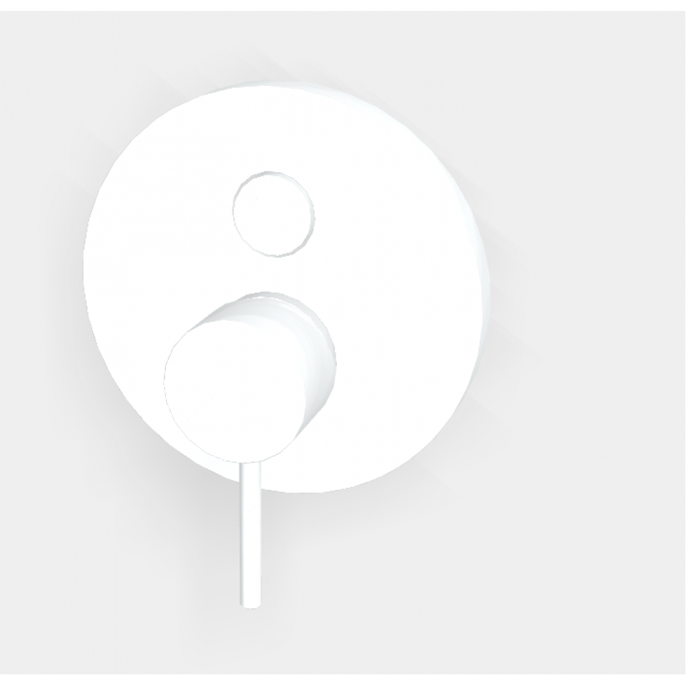 Смеситель для душа, Fima Carlo Frattini, Spillo Up, на 2 потребителя, цвет-белый матовый