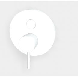 Смеситель для душа, Fima Carlo Frattini, Spillo Up, на 2 потребителя, цвет-белый матовый