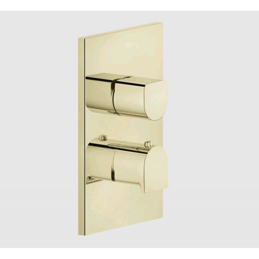 Смеситель для душа, Gessi, Rilievo, на 1 потребитель, цвет-Brass PVD