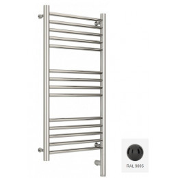 Полотенцесушитель, Сунержа, Богема 3.0, прямая, шгв 432*75*924, нижнее справа, МЭМ, цвет-Глубокий чёрный RAL9005