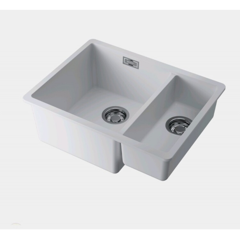 Мойка, Omoikiri, Kata, шгв 550*420*220, отверстия для смесителя-отсутствуют, цвет-белый