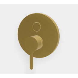 Смеситель для душа, Fima Carlo Frattini, Snap, цвет-золото брашированное