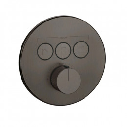 Смеситель для душа, Gessi, HI-FI Comfort, на 3 потребителя, цвет-Black Metal Brushed PVD