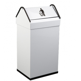 Ведро, Nofer, для мусора, с крышкой, шгв 320*250*650, цвет-белый