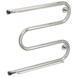 Полотенцесушитель, Сунержа, М-образный +, с 2 полками, шгв 660*105-125*536, цвет-сталь (без покрытя)