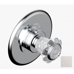 Декоративная пластина и ручка, THG, Dahlia, для термостата, цвет-никель