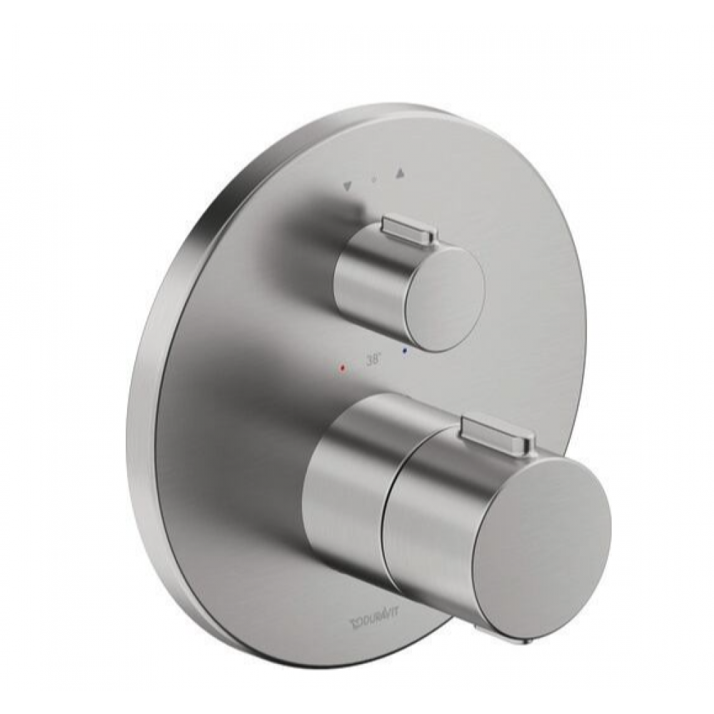 Смеситель для душа, Duravit, на 2 потребителя, цвет-нержавеющая сталь