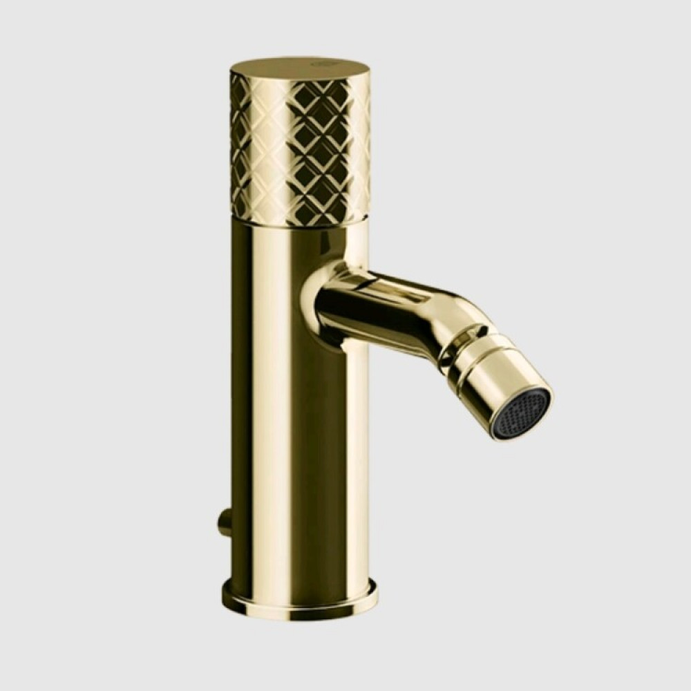 Смеситель для биде, Gessi, Habito Intreccio, цвет-Brass PVD