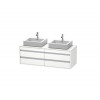 Тумба под раковину, Duravit, Ketho, шгв 1400*550*496, раковина-необходимо заказать, цвет-белый матовый
