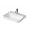 Раковина, Duravit, Happy D.2 Plus, шгв 600*460*195, отверстия для смесителя-1, цвет-белый