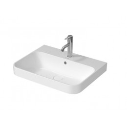 Раковина, Duravit, Happy D.2 Plus, шгв 600*460*195, отверстия для смесителя-1, цвет-белый