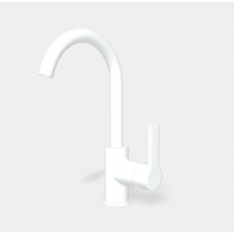 Смеситель для раковины, Fima Carlo Frattini, Mast, цвет-белый матовый