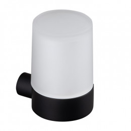 Дозатор для жидкого мыла, Splendy, Passion, нажимной снизу, шгв 77.5*98*126, цвет дозатора-черный матовый