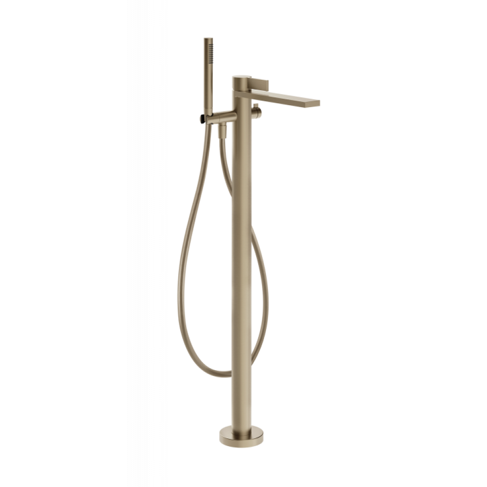 Смеситель для ванны и душа, Gessi, Inverso Diamantato, цвет-Brass Brushed PVD
