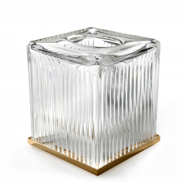 Контейнер для бумажных салфеток, 3SC, Elegance, настольный, шгв 130*130*150, цвет-латунь сатинированная матовая