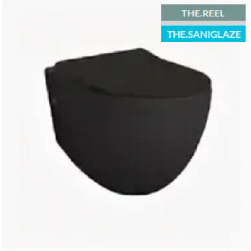 Унитаз, Artceram, File 2.0, подвесной, шгв 370*520*370, Saniglaze, цвет-черный матовый