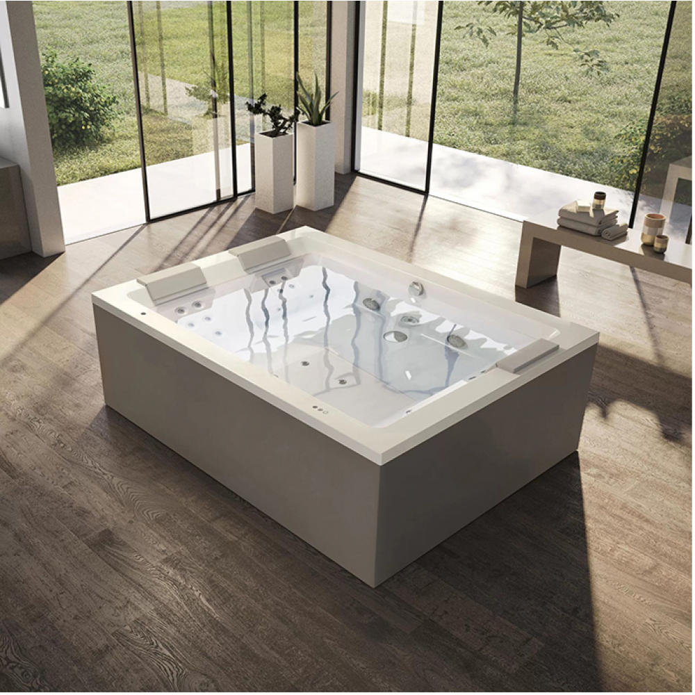 Гидромассажная ванна, Jacuzzi, Sharp Extra, шгв 2000*1500*650, Rainbow + Clean System, цвет-белый