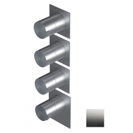 Смеситель для душа, Ritmonio, на 3 потребителя, цвет-Stainless Steel