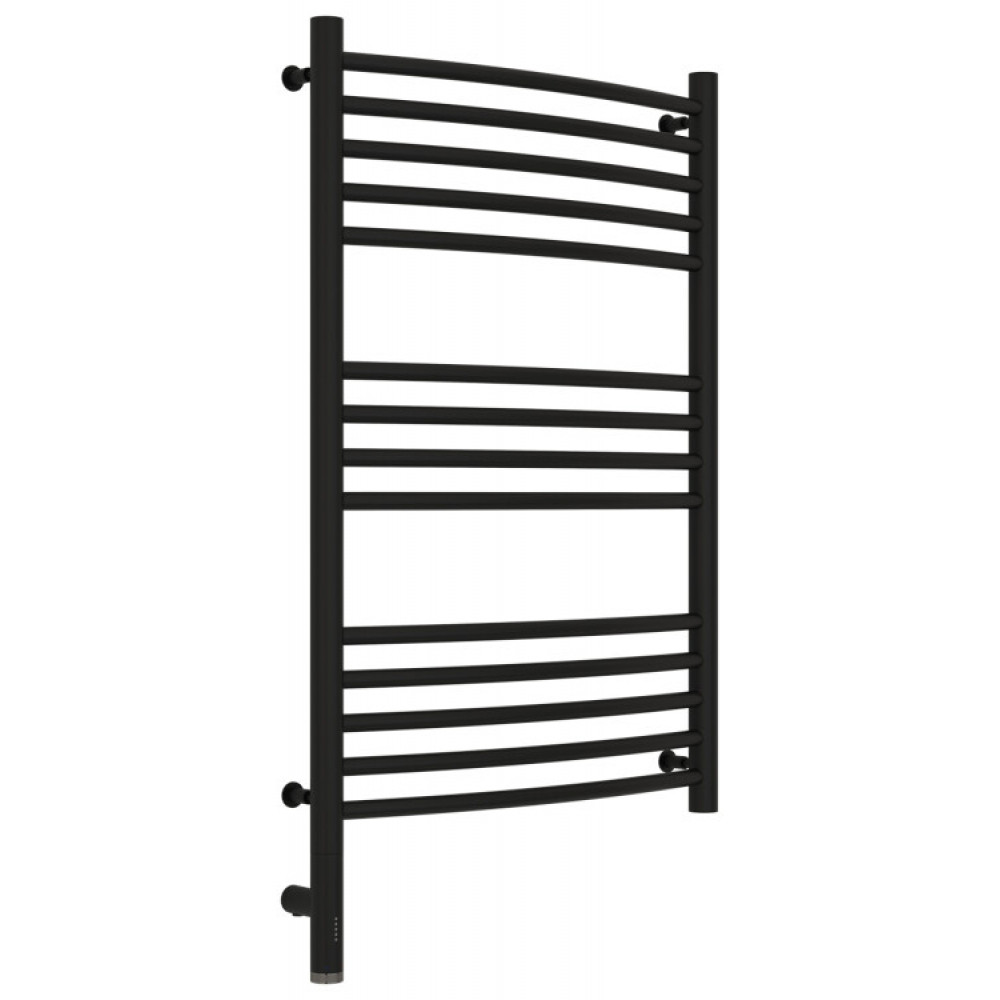 Полотенцесушитель, Сунержа, Богема 3.0, выгнутая, шгв 532*103*924, нижнее слева, МЭМ, цвет-черный матовый