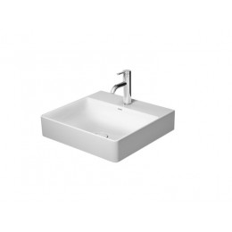 Раковина, Duravit, DuraSquare, шгв 500*470*145, отверстия для смесителя-1, WonderGliss, цвет-белый